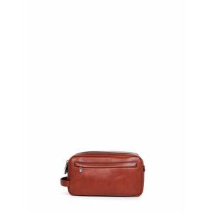 Brunello Cucinelli Men Cognac Cowhide Beauty Case